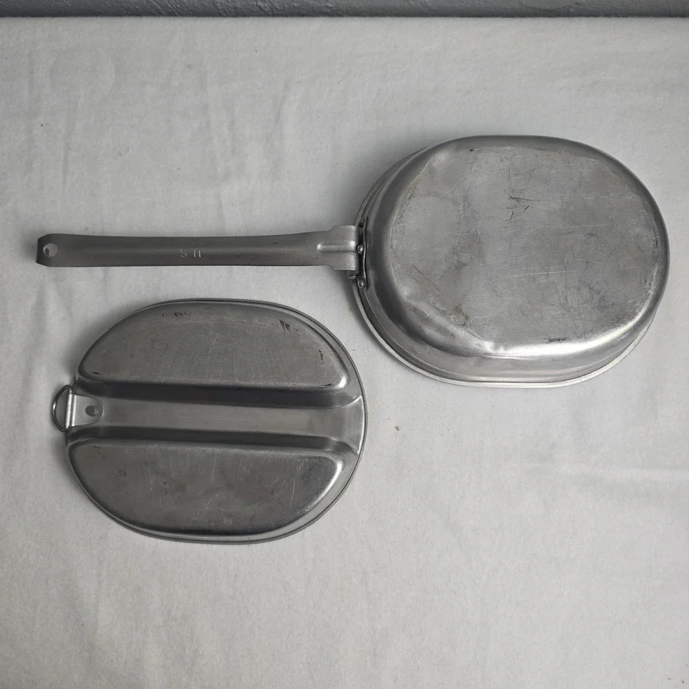 US Military Wyott Pan Field Gear Mess Kit Camping Vintage